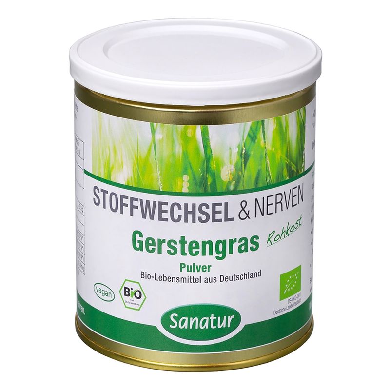 Sanatur Gerstengras Pulver, kbA - Produktbild