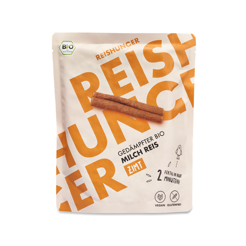 Reishunger Reishunger Gedämpfter Milchreis Zimt, Bio DE-ÖKO-001 (250g) - Produktbild