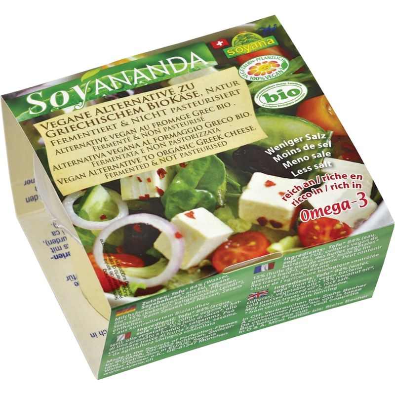 Soyana Soyananda veganer Griechischer Käse Natur aus fermentiertem BioSoya - Produktbild