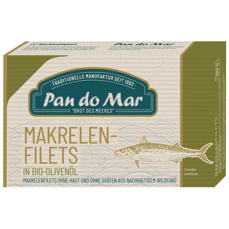 Pan do Mar Makrelenfilets in Bio-Olivenöl - Produktbild