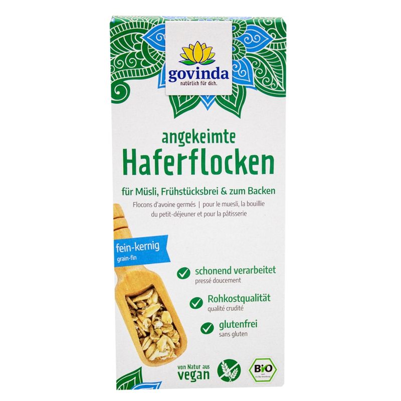 Govinda angekeimte Haferflocken - Produktbild
