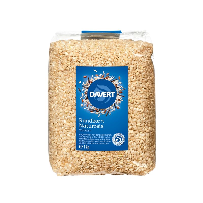 Davert Rundkorn Naturreis 1kg - Produktbild