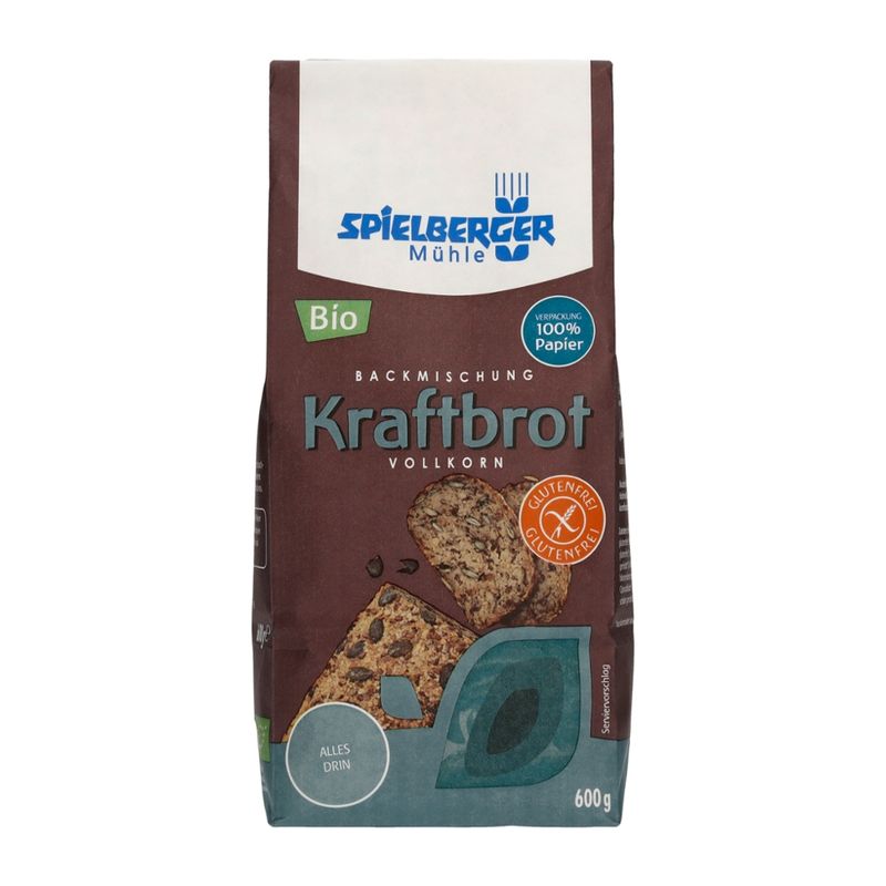 Spielberger Mühle Kraftbrot Backmischung, glutenfrei, kbA - Produktbild