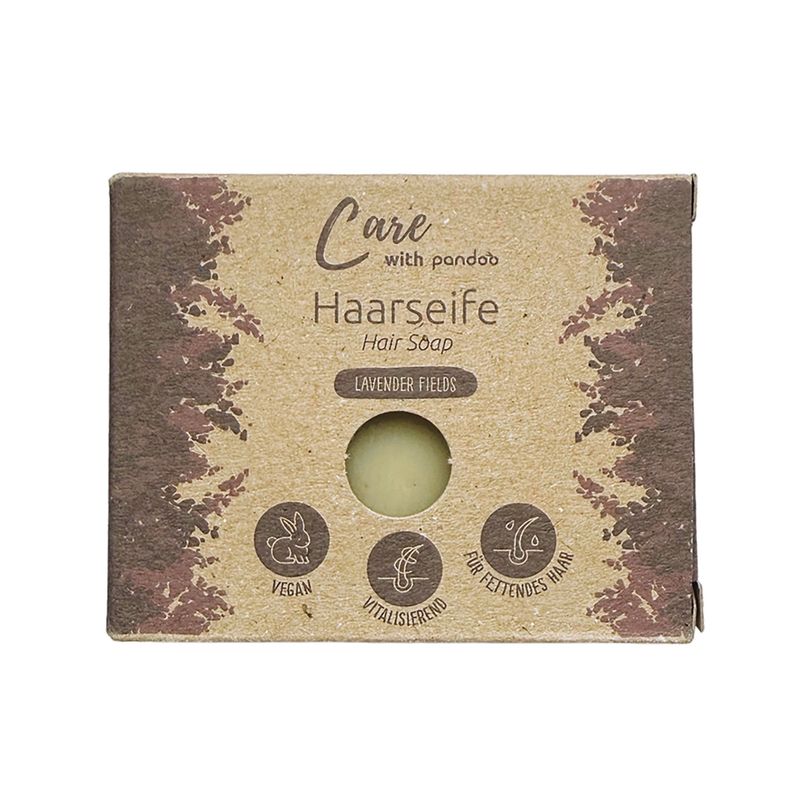 pandoo Haarseife Lavender Fields 100g, 1 Stück - Produktbild