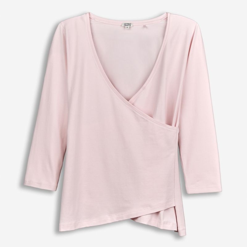 LIVING CRAFTS Damen Yoga-Shirt 3/4 Arm, light rose, Gr. L - Produktbild