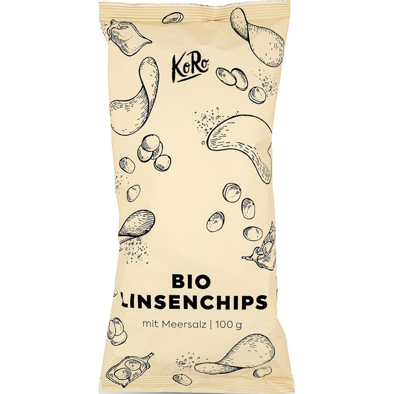 KoRo Handels GmbH Bio Linsenchips mit Meersalz 100 g - Produktbild