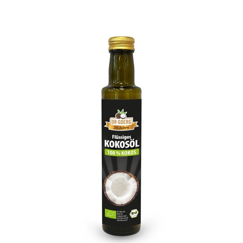 Dr. Goerg Flüssiges Premium Bio-Kokosöl 250 ml - Produktbild