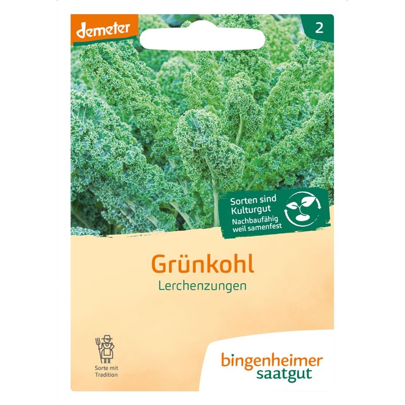 Bingenheimer Saatgut Grünkohl Lerchenzungen - Produktbild