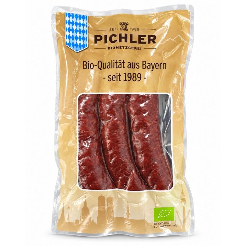 Biometzgerei Pichler Bio-Kaminwurzen, 200g, Bioland - Produktbild