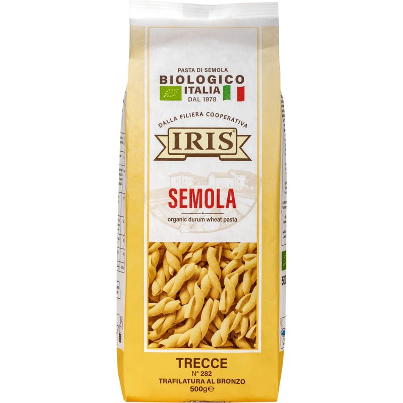 IRIS  Trecce hell aus ökologischer Hartweizengriess vom 100% Italienischen IRIS Landwirtschaftlichekette 500g - Produktbild
