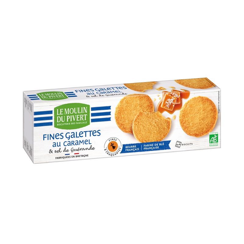 Le Moulin du Pivert Butterkekse mit Karamell und Salz aus Guérande - Produktbild
