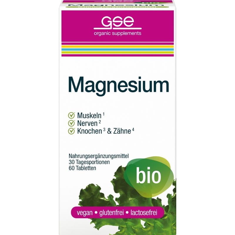 GSE  Magnesium Compact (Bio), 60 Tabletten à 615 mg - Produktbild