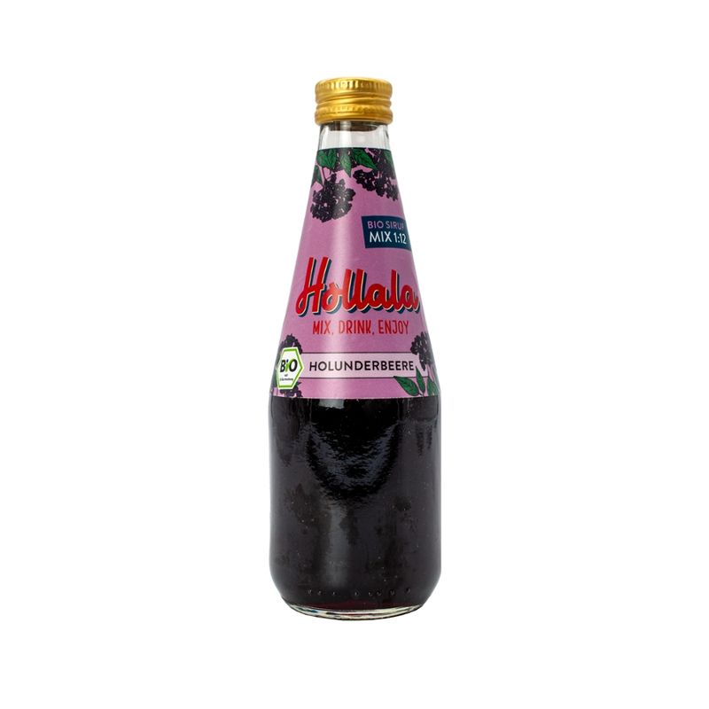 Hollala HOLLALA - Bio Sirup Holunderbeere 330ml - Produktbild