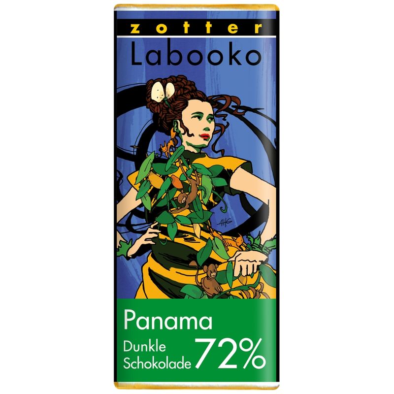 Zotter Schokolade Labooko Mini  72% Panama - vegan - Produktbild