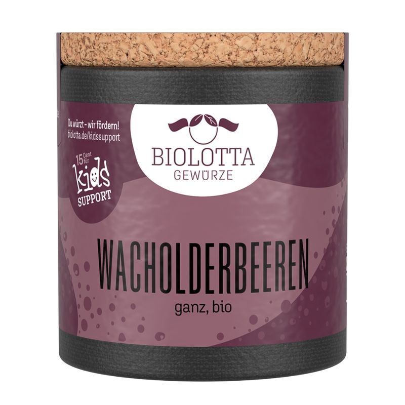 Biolotta Biolotta Korkdose Wacholderbeeren ganz, bio - Produktbild