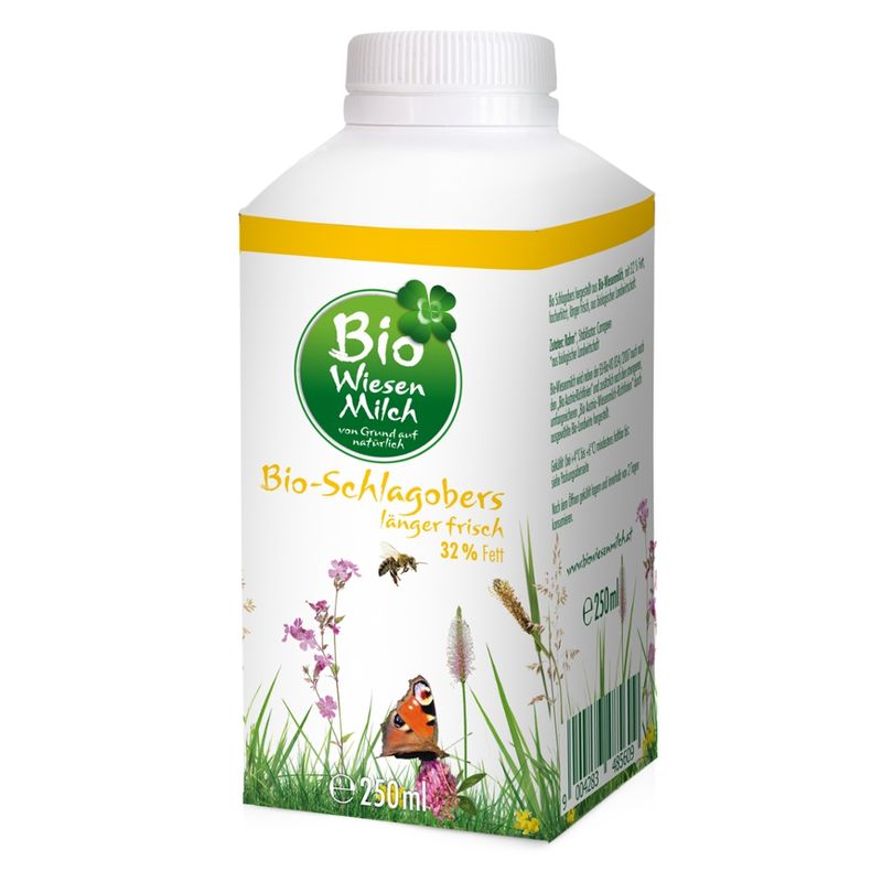 BioWiesenmilch Bio Wiesenmilch Schlagobers ESL 32% Fett - Produktbild