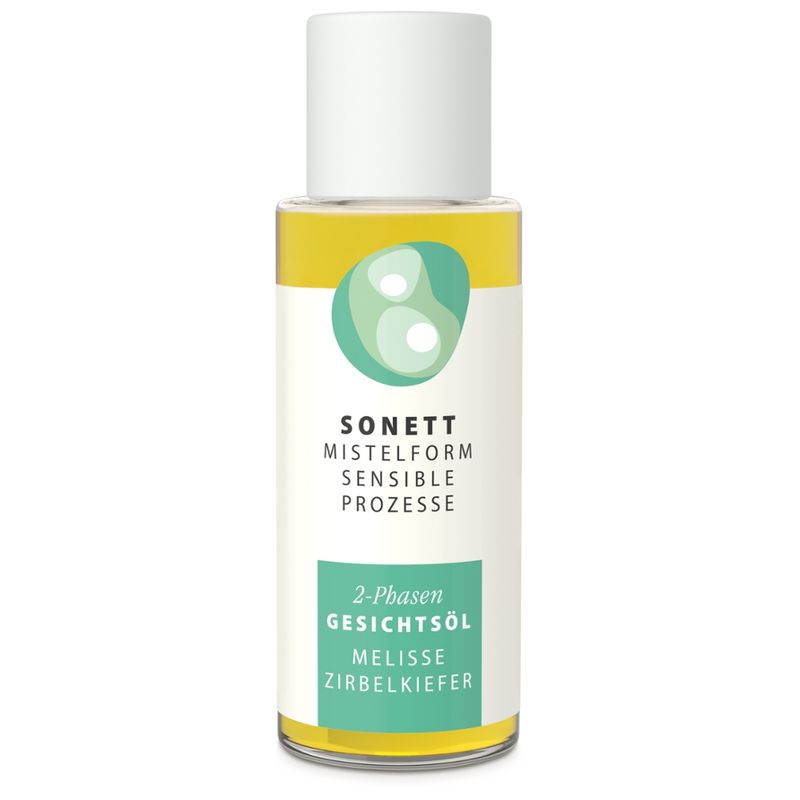 SONETT MISTELFORM. SENSIBLE PROZESSE 2-Phasen-Gesichtsöl Melisse-Zirbelkiefer - Produktbild