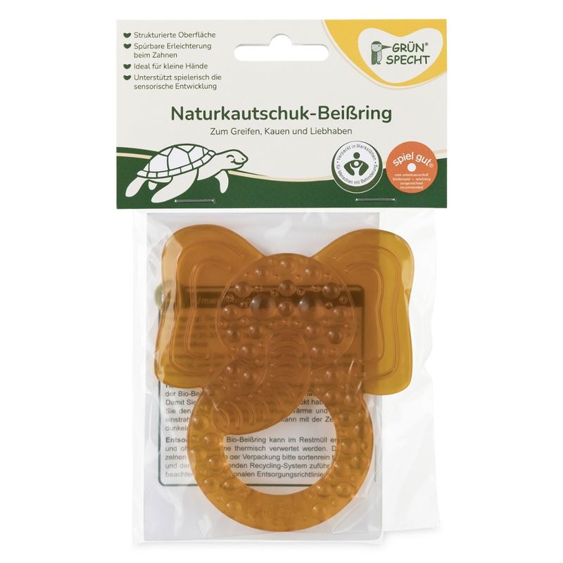 GRÜNSPECHT Naturprodukte GRÜNSPECHT Naturkautschuk-Beißring Elefant - Produktbild