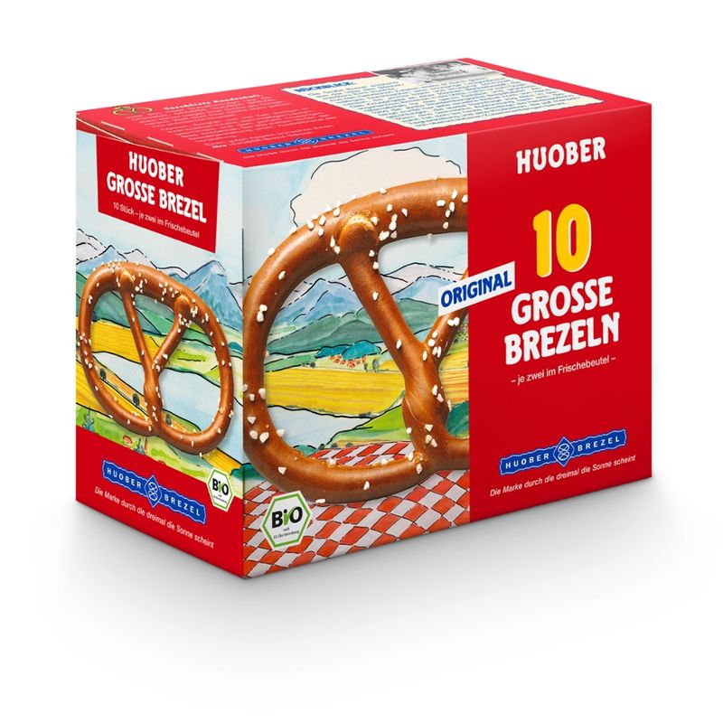 HUOBER BREZEL HUOBER Große Brezel 5x2 Stück 200g - Produktbild