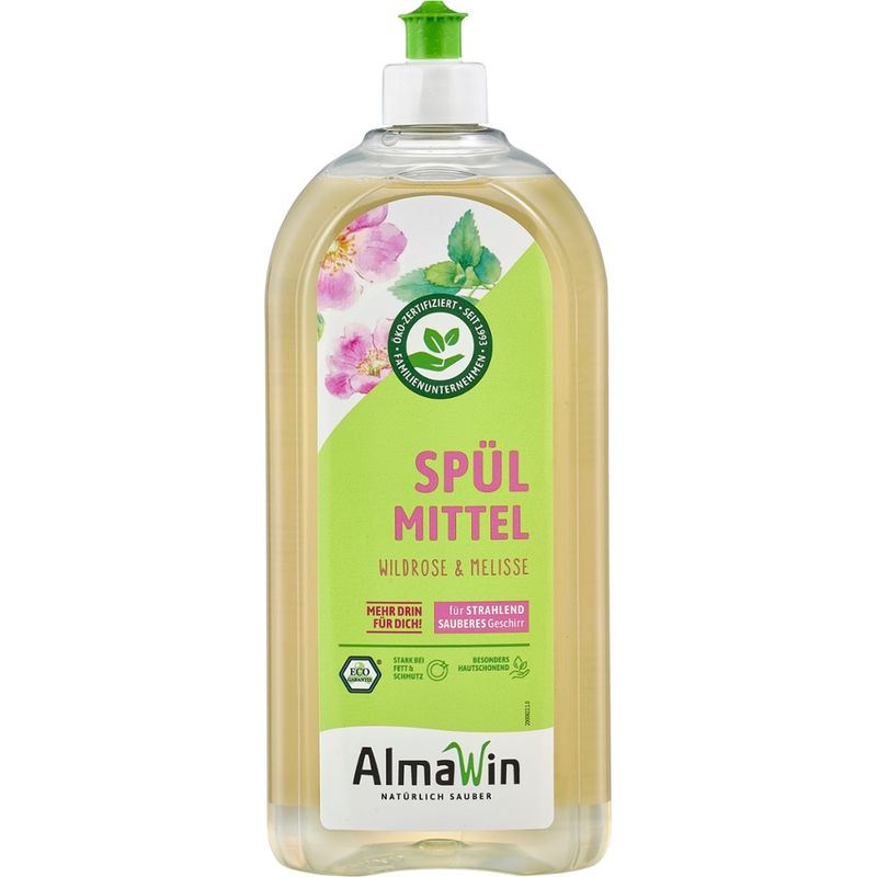 AlmaWin Spülmittel Wildrose & Melisse - Produktbild