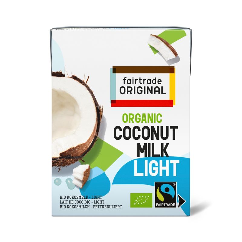 Fairtrade Original Fairtrade Originals Biologische Kokosmilch Light. 200 ml. - Produktbild