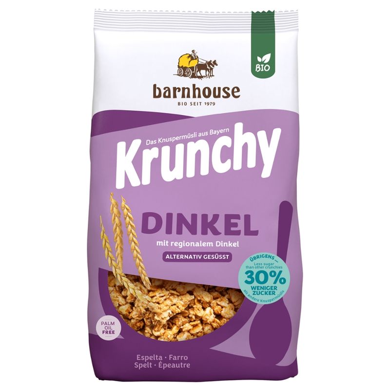 Barnhouse  Krunchy Dinkel weniger Zucker 600g - Produktbild